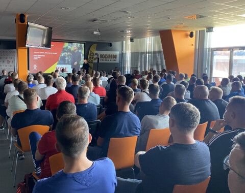 Konferencja trenerów na Stadionie Zagłębia