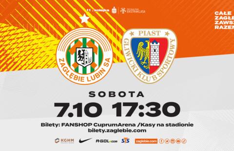 Bilety na mecz z Piastem Gliwice już w sprzedaży!