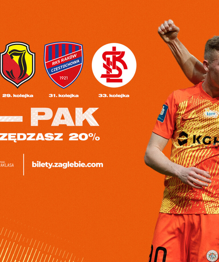 Kup 3-pak na ostatnie domowe mecze KGHM Zagłębia Lubin! Kup 3-pak na ostatnie domowe mecze KGHM Zagłębia Lubin!