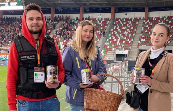 Podczas meczu z Jagiellonią odbyła się zbiórka na rzecz potrzebujących zwierząt