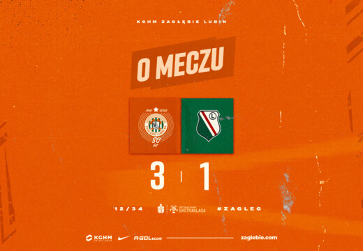 Seria przełamana! KGHM Zagłębie Lubin pokonuje Legię Warszawa