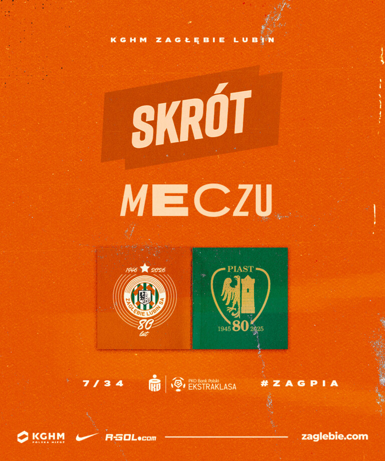 KGHM Zagłębie Lubin - Piast Gliwice | Skrót meczu
