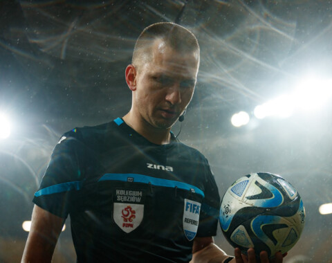Bartosz Frankowski posędziuje mecz KGHM Zagłębia z Lechią