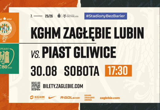 Ruszyła sprzedaż biletów na mecz z Piastem Gliwice!