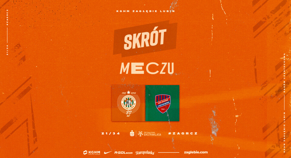 KGHM Zagłębie Lubin - Raków Częstochowa | Skrót meczu