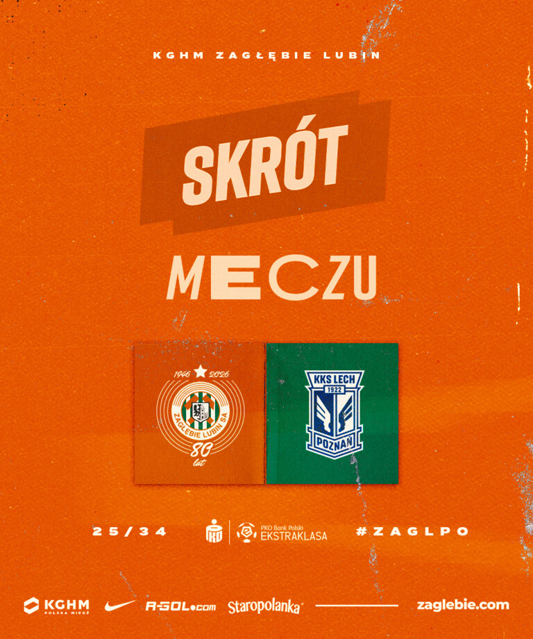KGHM Zagłębie Lubin - Lech Poznań | Skrót meczu