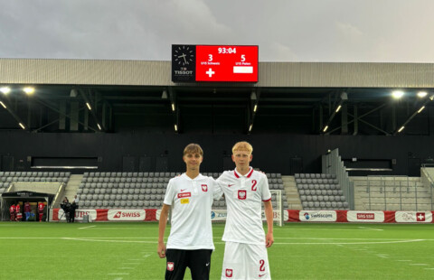 Adam Długołęcki i Alan Drzazga z bramkami dla reprezentacji Polski U-15