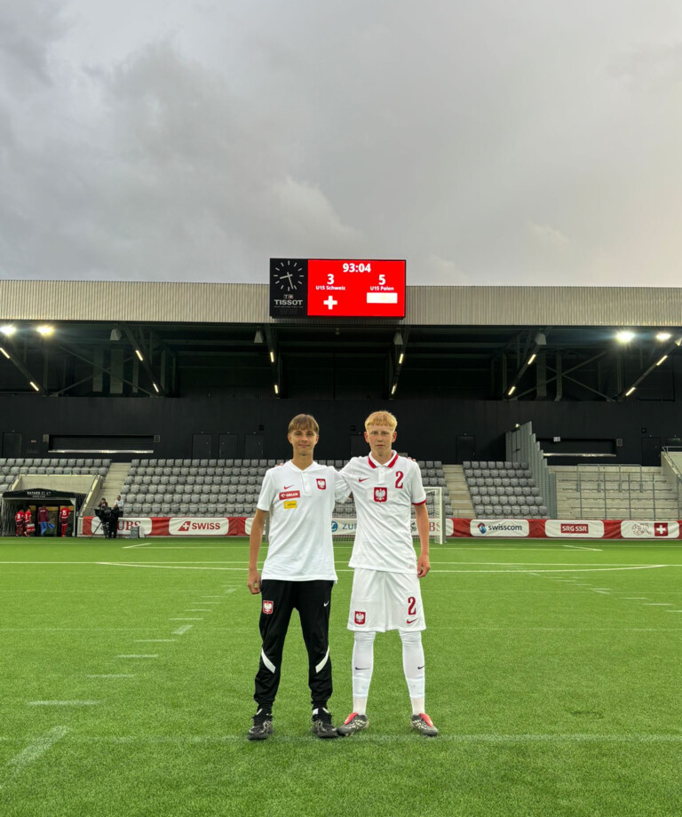 Adam Długołęcki i Alan Drzazga z bramkami dla reprezentacji Polski U-15