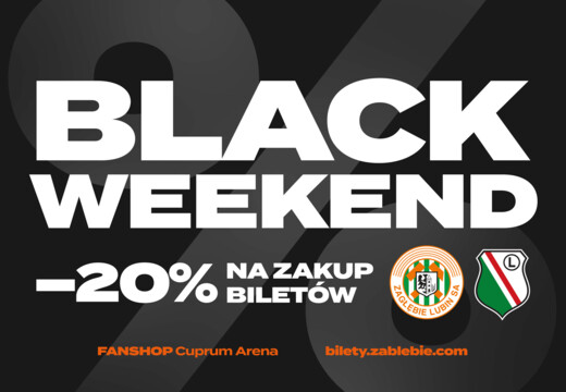 BLACK WEEKEND: -20% na zakup biletu 