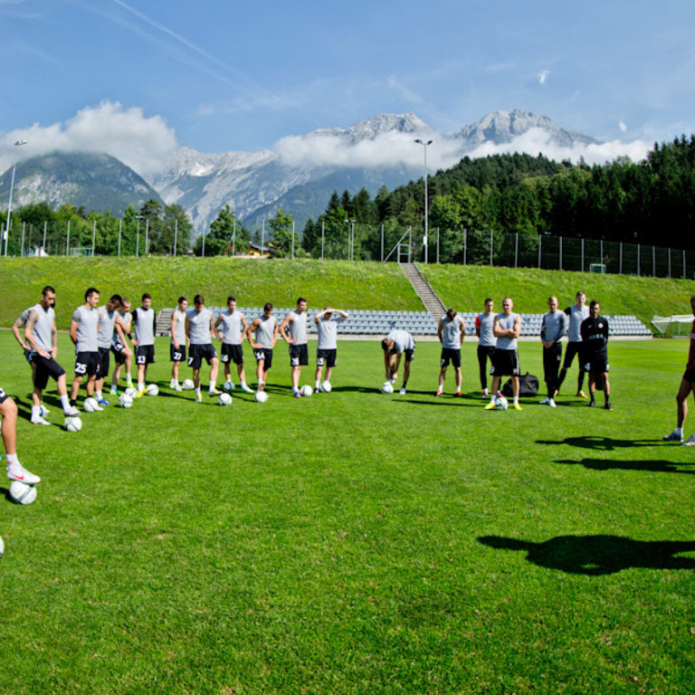 2013.07.09 Trening poranny przed sparingiem (Hall in Tirol - Austria)