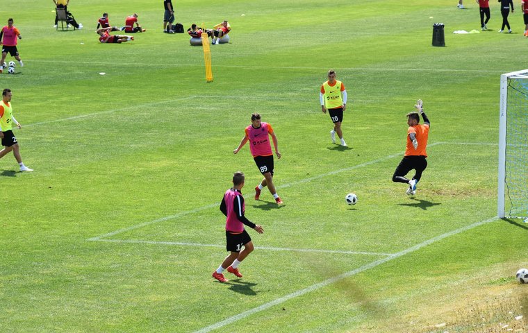 2018.07.06 Trening strzelecki i stałe fragmenty w Gniewinie - dzień II | FOTO