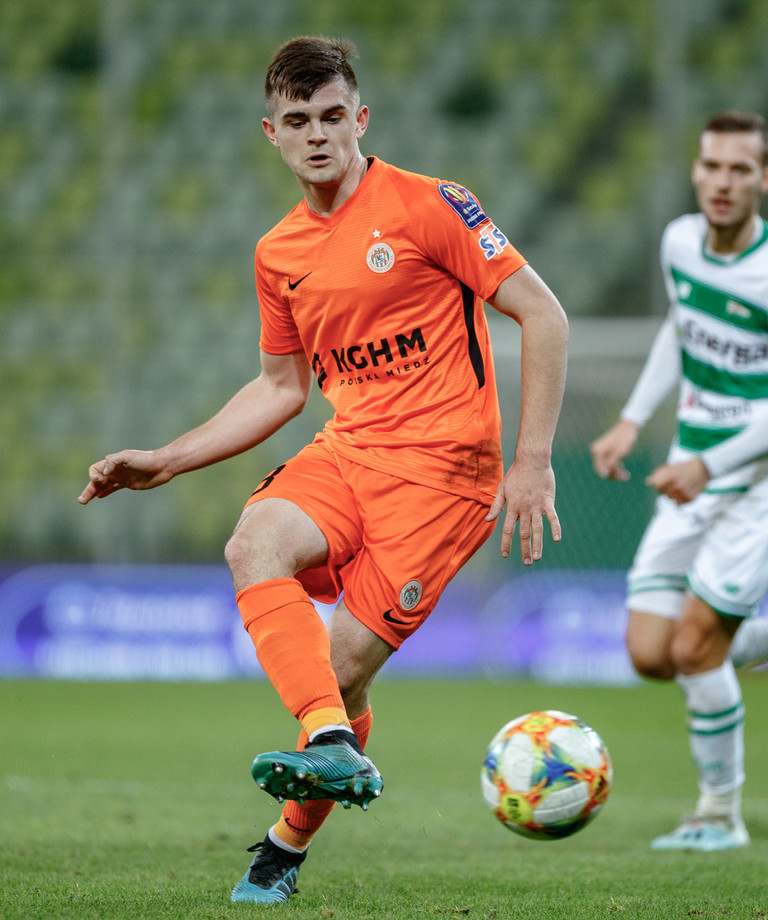 Łukasz Poręba przed meczem Jagiellonia - KGHM Zagłębie Łukasz Poręba przed meczem Jagiellonia - KGHM Zagłębie