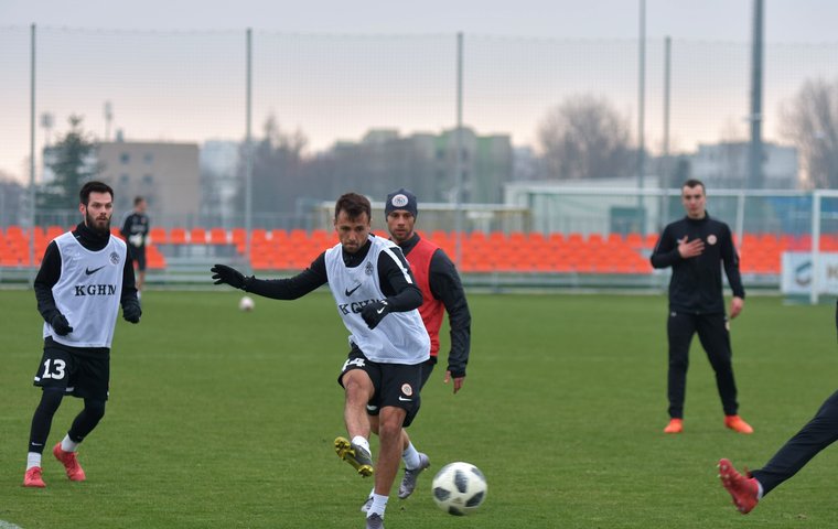 Trening drugiego zespołu przed meczem z Ruchem Zdzieszowice