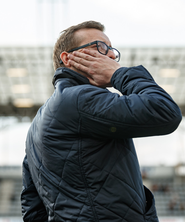 Prezes Zarządu Mateusz Dróżdż po awansie do grupy mistrzowskiej Prezes Zarządu Mateusz Dróżdż po awansie do grupy mistrzowskiej