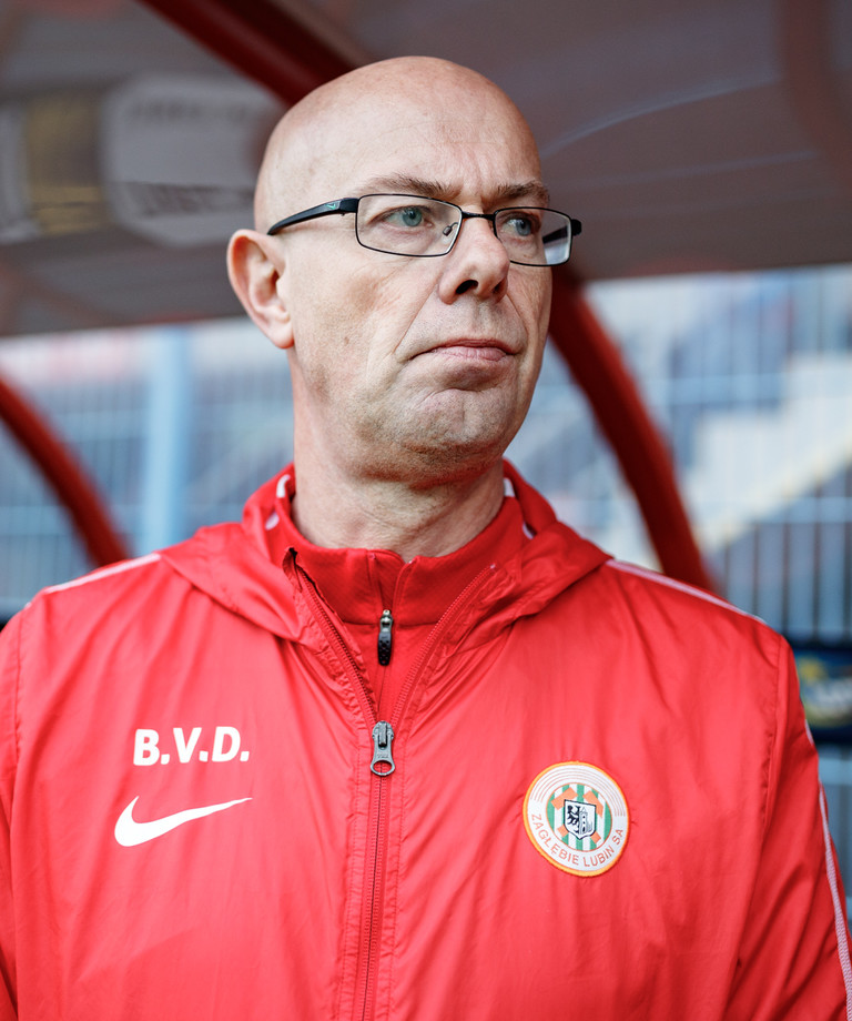 Trener Ben van Dael przed meczem z Lechem Poznań Trener Ben van Dael przed meczem z Lechem Poznań