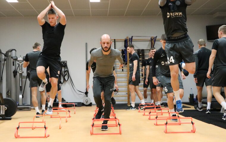 Trening Miedziowych na siłowni | FOTO