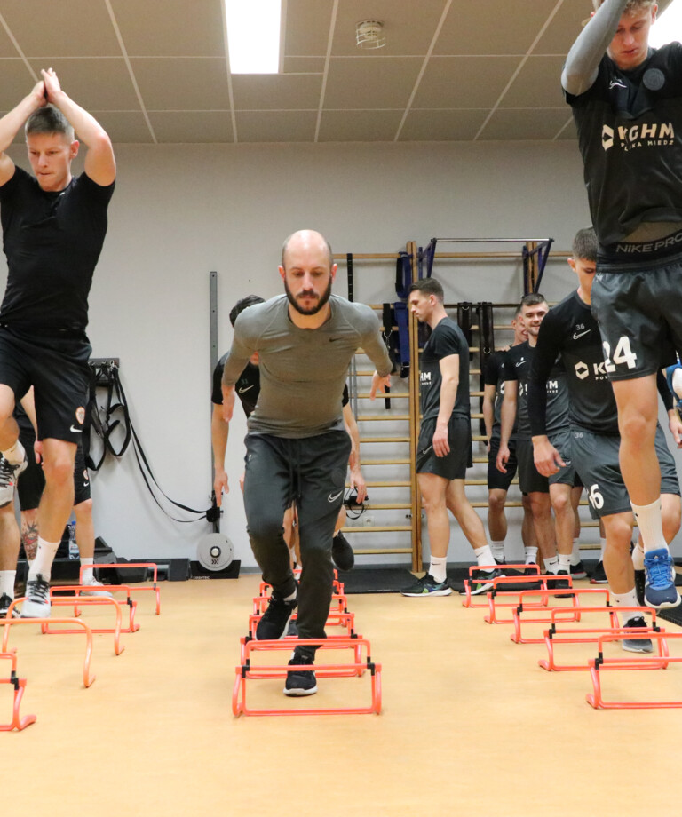 Trening Miedziowych na siłowni | FOTO