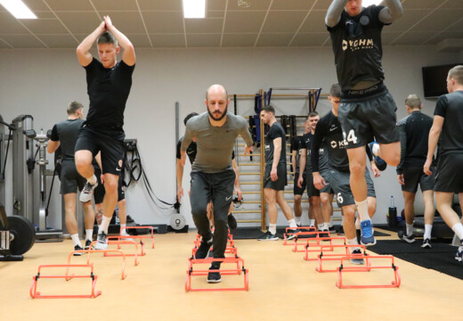 Trening Miedziowych na siłowni | FOTO