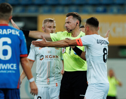 Paweł Raczkowski sędzią meczu Jagiellonia - KGHM Zagłębie Lubin