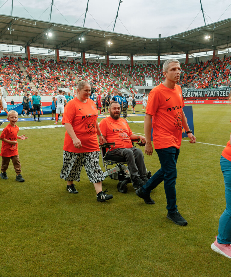 Akcja Stadiony bez Barier podczas meczu z Piastem Gliwice