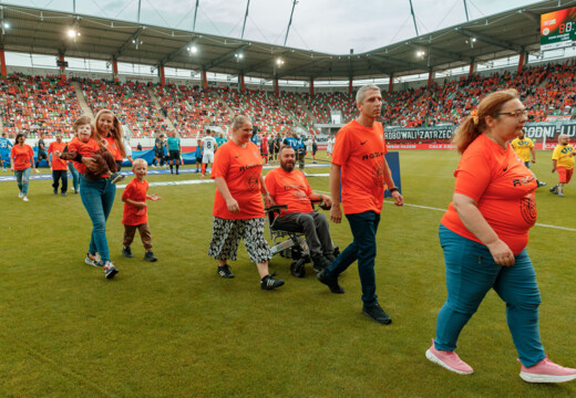 Akcja Stadiony bez Barier podczas meczu z Piastem Gliwice
