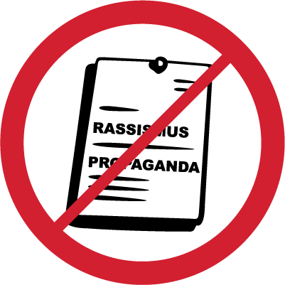 Materiały rasistowskie, ksenofobiczne, polityczne, religijne, propagandowe Materiały rasistowskie, ksenofobiczne, polityczne, religijne, propagandowe