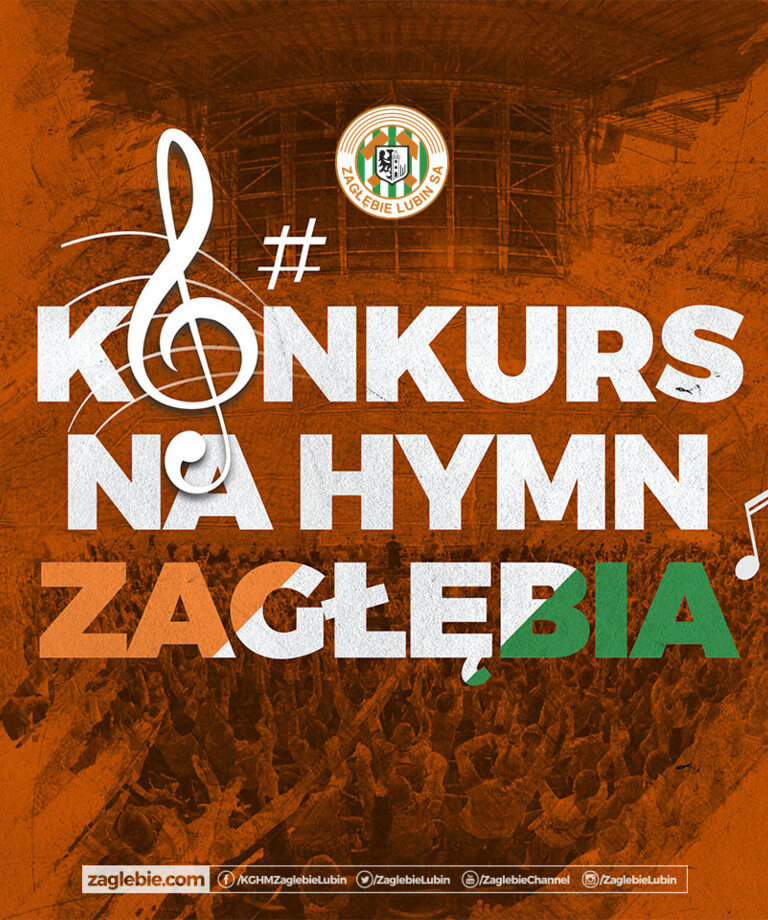 Skomponuj hymn Zagłębia Lubin i zdobądź nagrody! Skomponuj hymn Zagłębia Lubin i zdobądź nagrody!