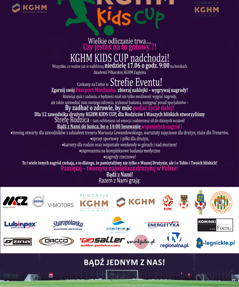 KGHM KIDS CUP już w niedzielę KGHM KIDS CUP już w niedzielę