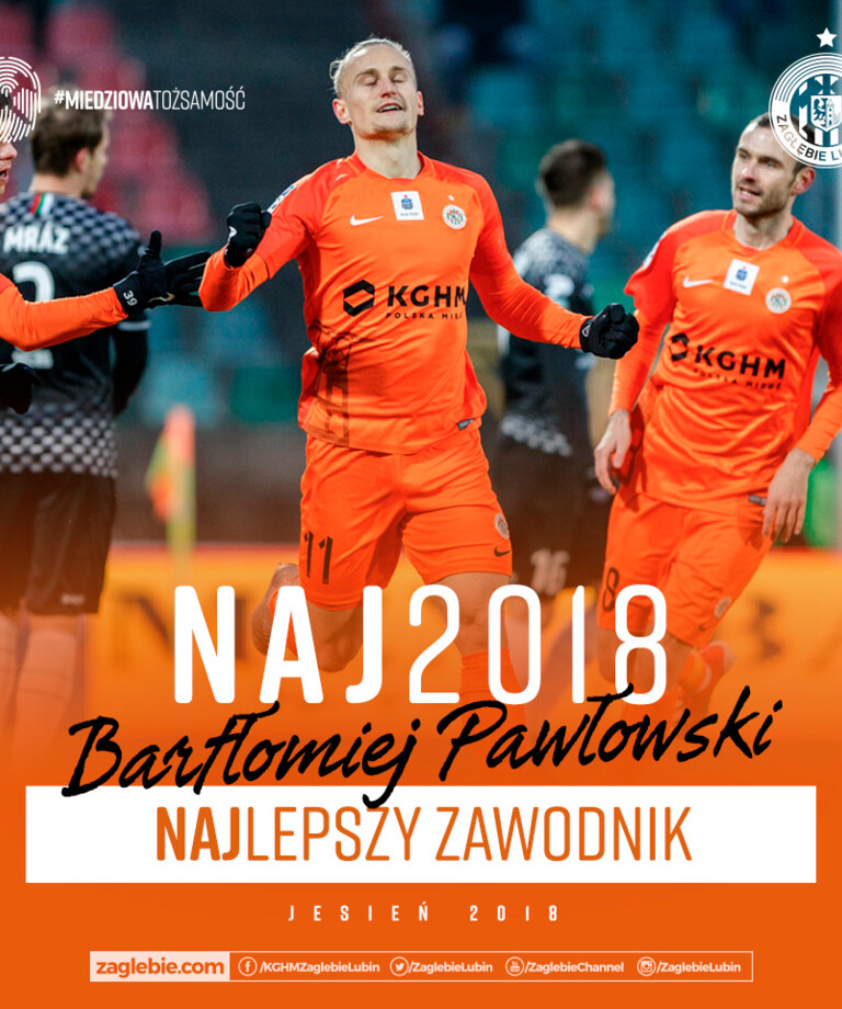 Bartłomiej Pawłowski zawodnikiem jesieni według kibiców! Bartłomiej Pawłowski zawodnikiem jesieni według kibiców!