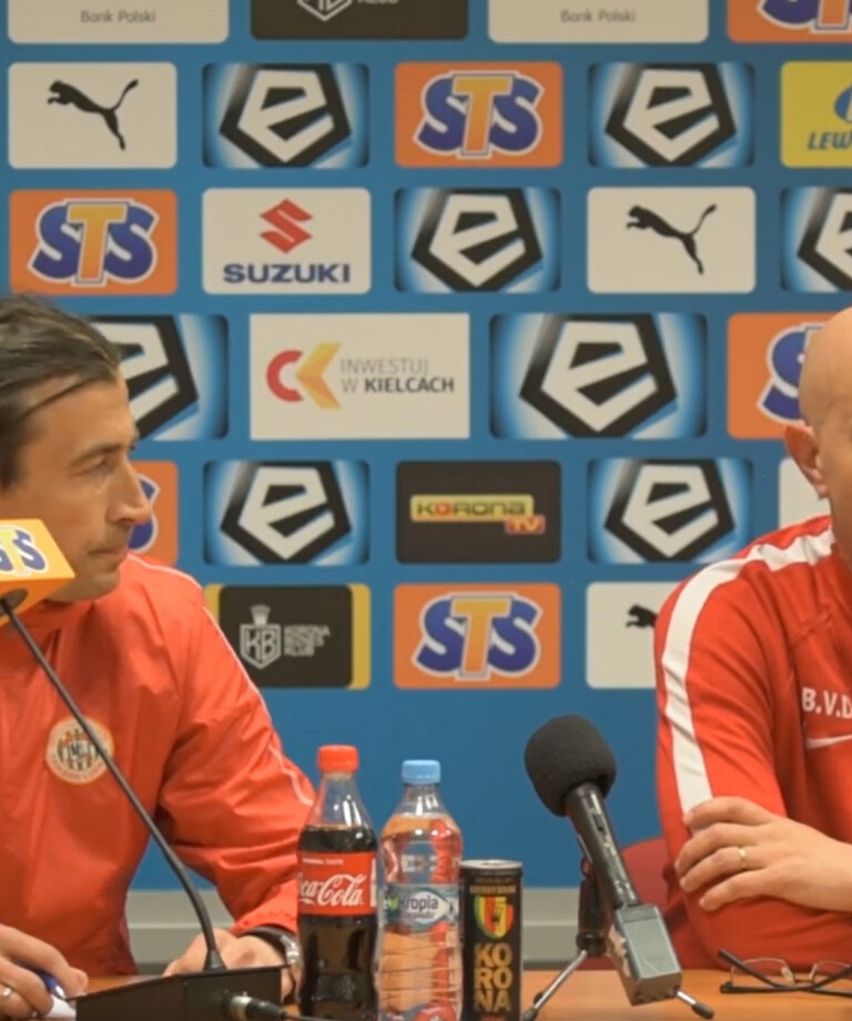 Ben van Dael i Gino Lettieri na konferencji prasowej po meczu #KORZAG Ben van Dael i Gino Lettieri na konferencji prasowej po meczu #KORZAG