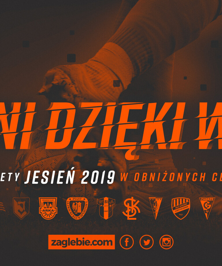 Kup karnet JESIEŃ 2019 w nowej, niższej cenie! Kup karnet JESIEŃ 2019 w nowej, niższej cenie!